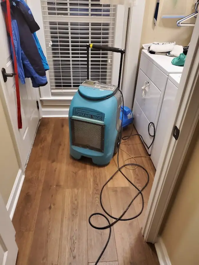 Commercial dehumidifier deployed for Flood Damage Cleanup in St. Rose